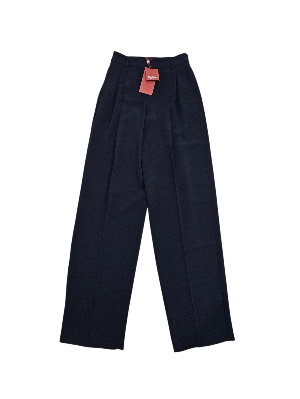 Max Mara Studio Latina Crepe Pants Size 6 Navy